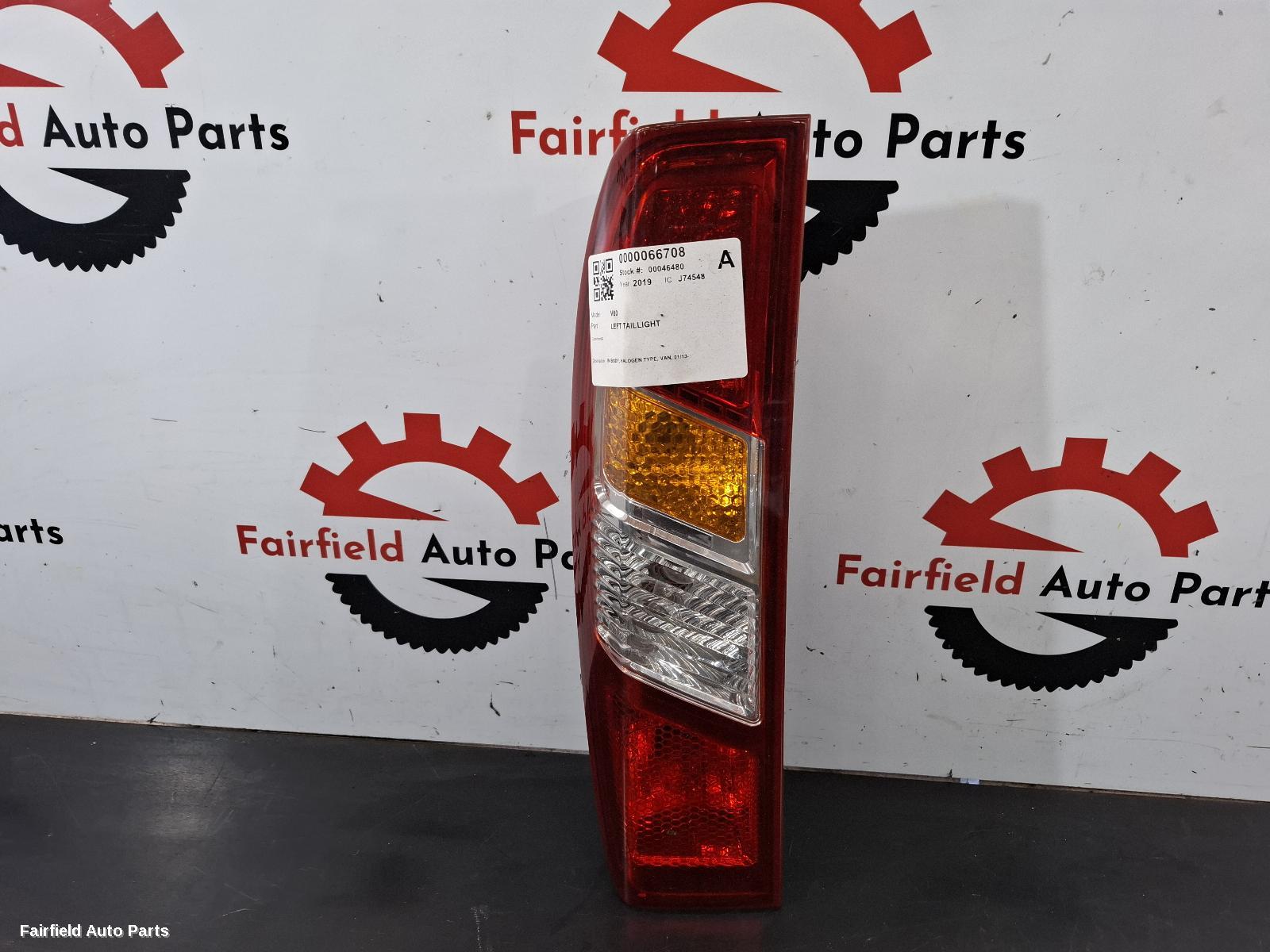 2013-2023 Ldv V80 Left Taillight