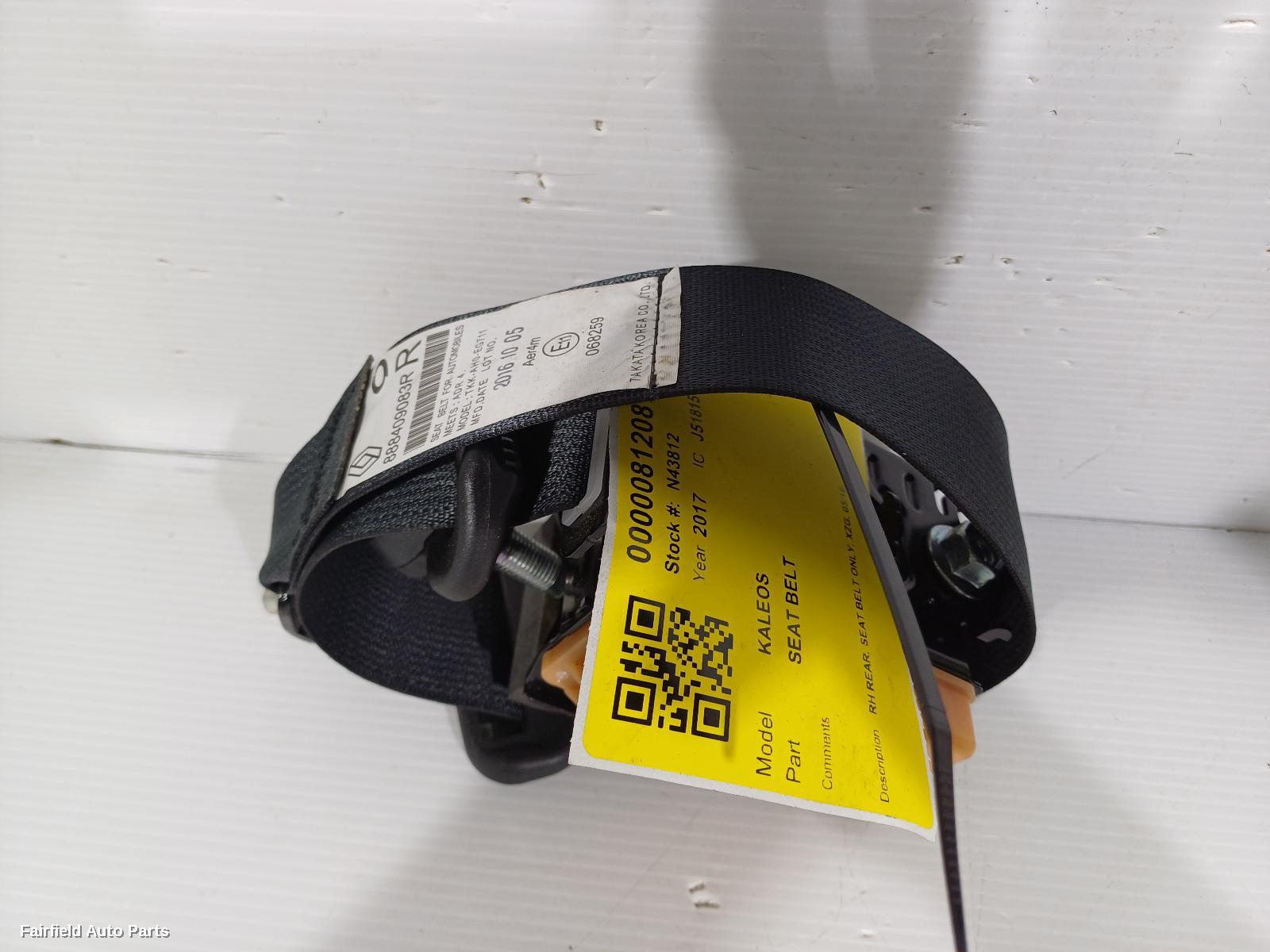 2016-2026 Renault Kaleos Seatbelt Stalk