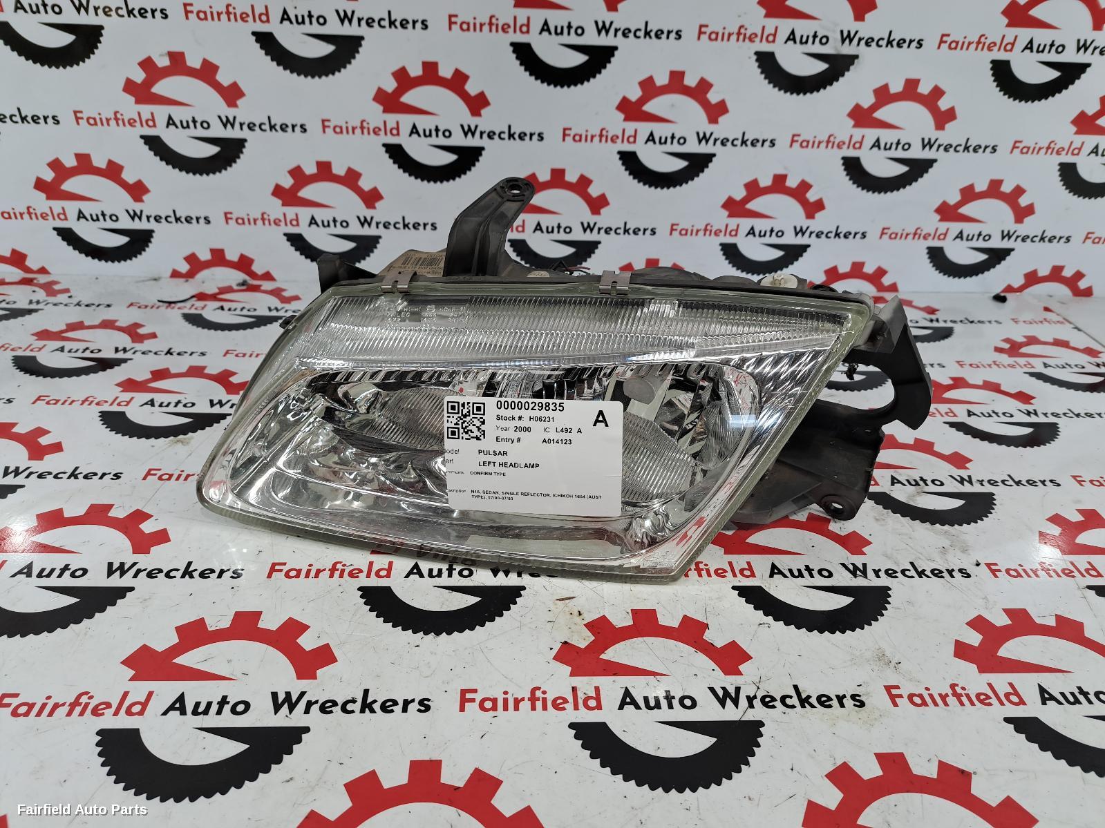 2000 Nissan Pulsar Left Headlamp