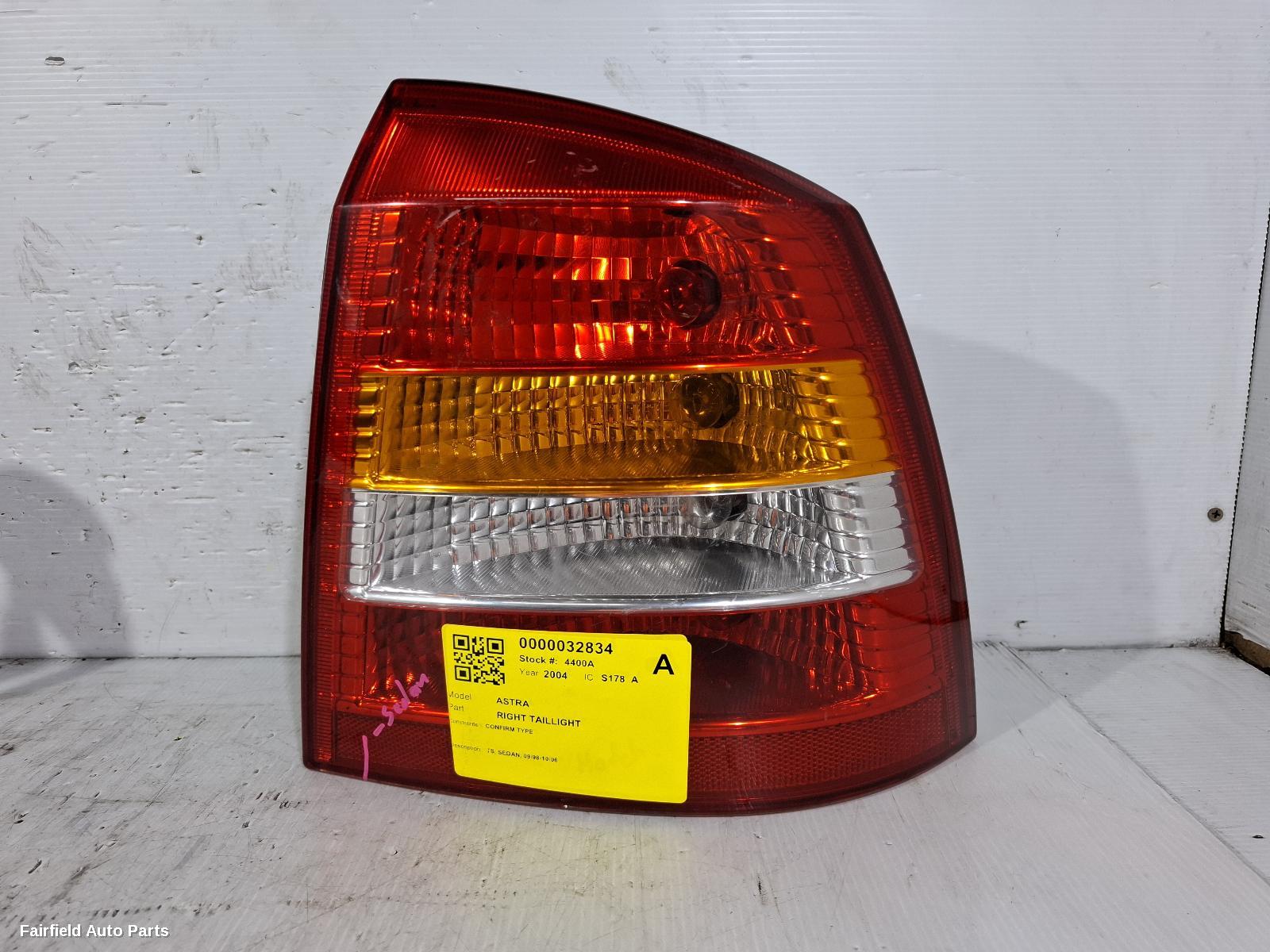 2004 Holden Astra Right Taillight