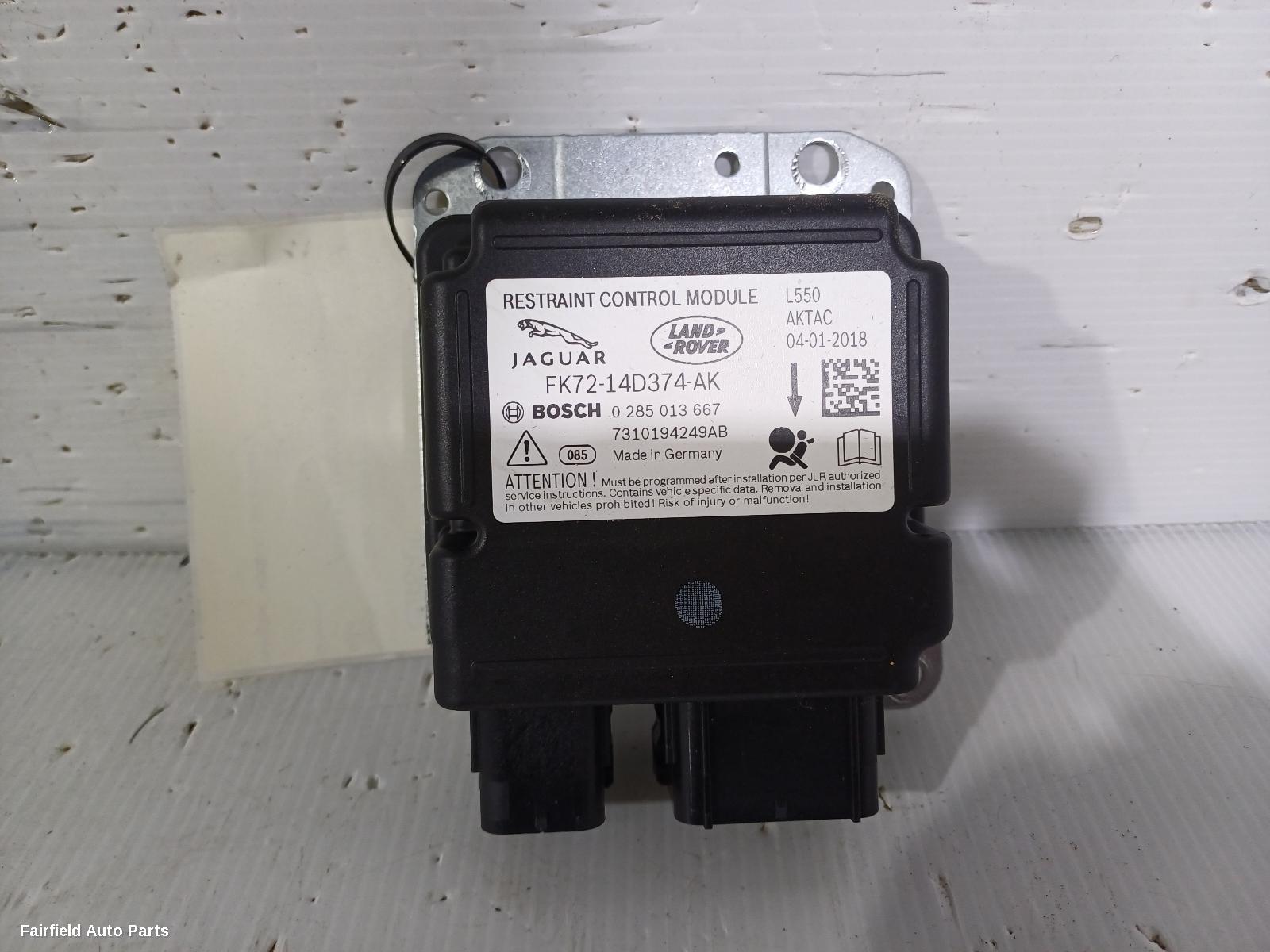 2015-2019 Land Rover Discovery Sport Airbag Module Sensor