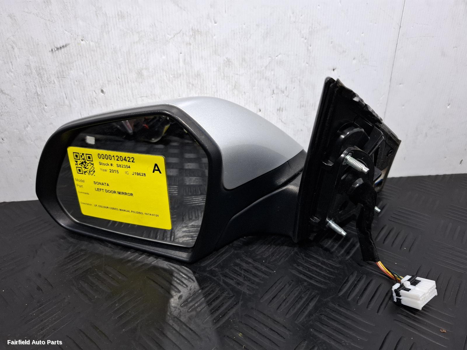 2014-2020 Hyundai Sonata Left Door Mirror