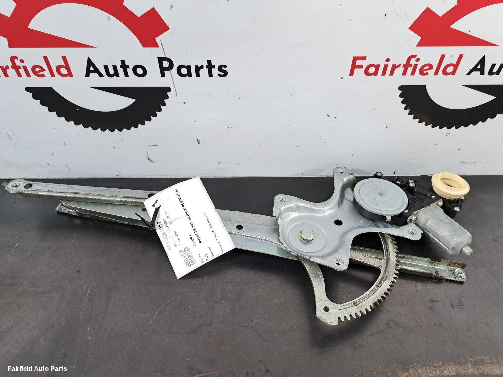 2006-2011 Toyota Camry Right Front Window Reg Motor