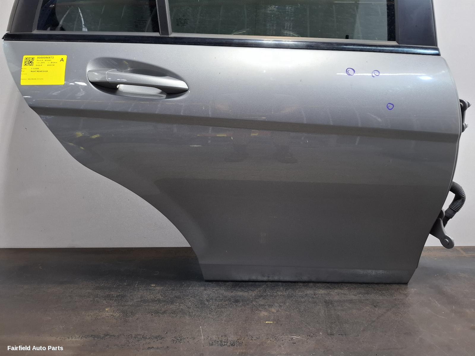 2007-2014 Mercedes C Class Right Rear Door Sliding