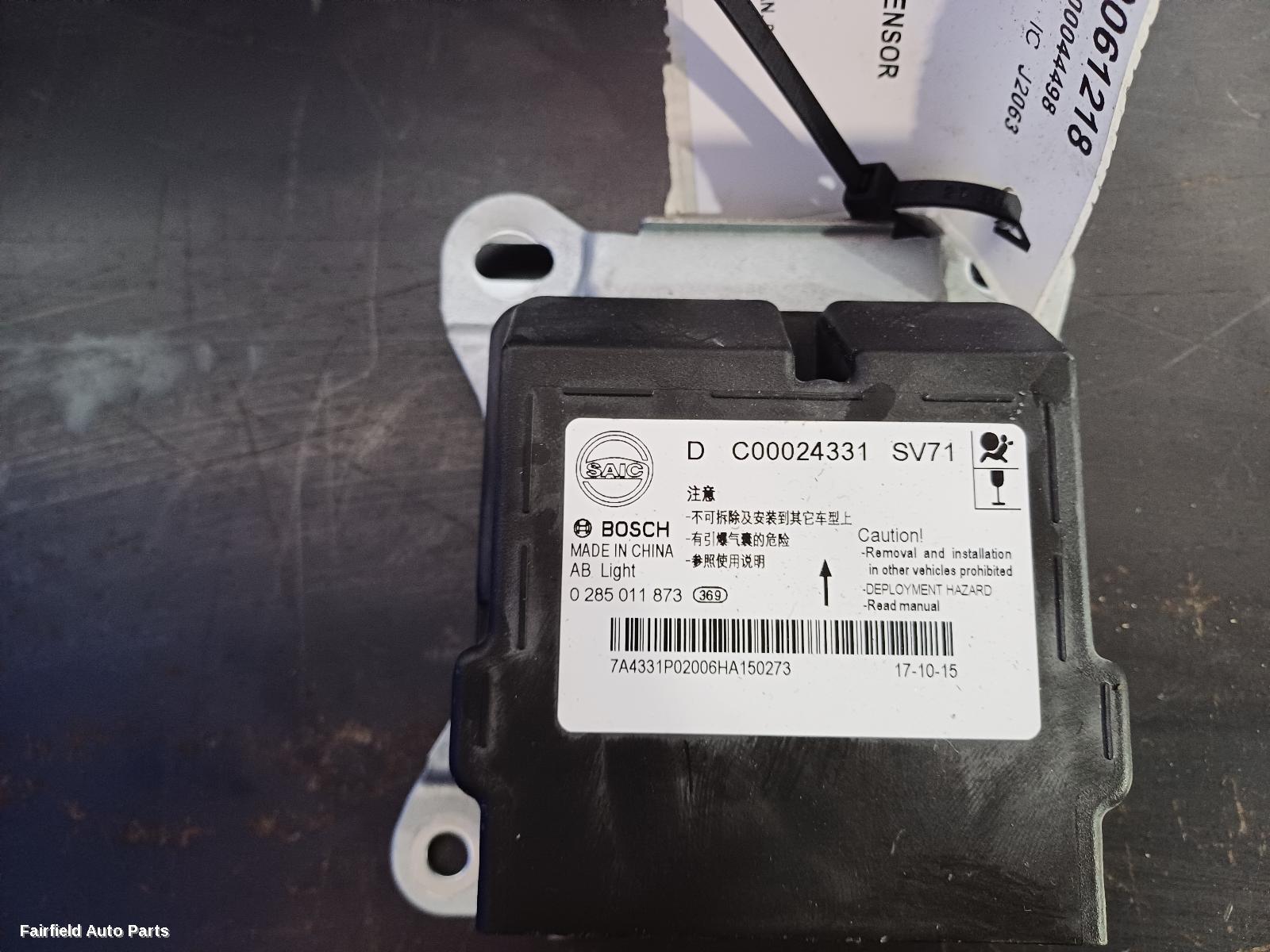 2015-2025 Ldv G10 Airbag Module Sensor