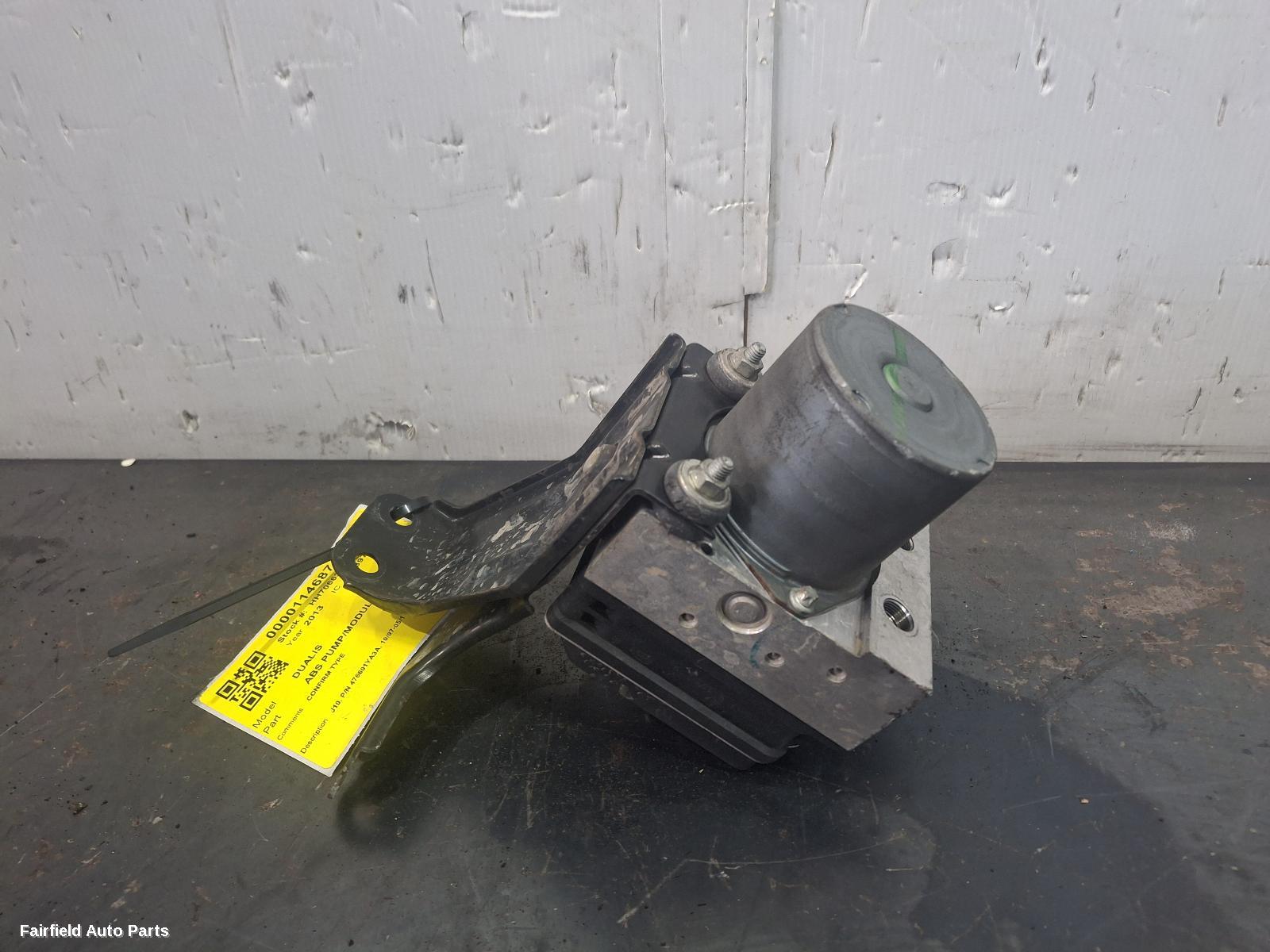 2007-2014 Nissan Dualis Abs Pump Modulator