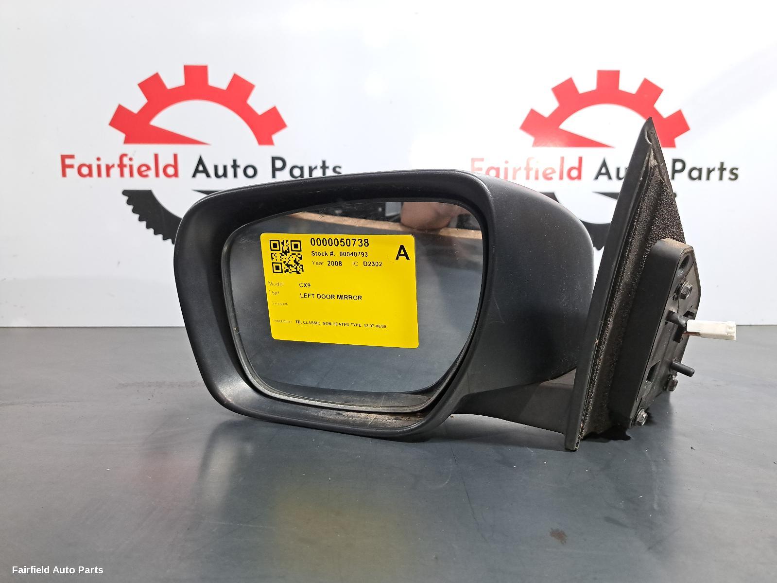2007-2009 Mazda Cx9 Left Door Mirror
