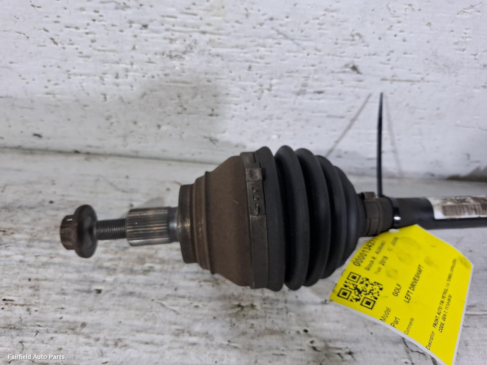 2012-2020 Volkswagen Golf Left Driveshaft