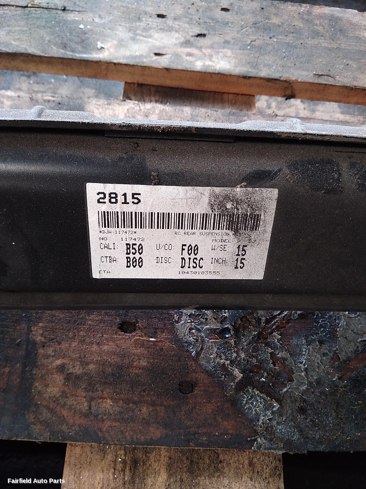 2018-2024 Kia Cerato Rear Axle Beam Fwd