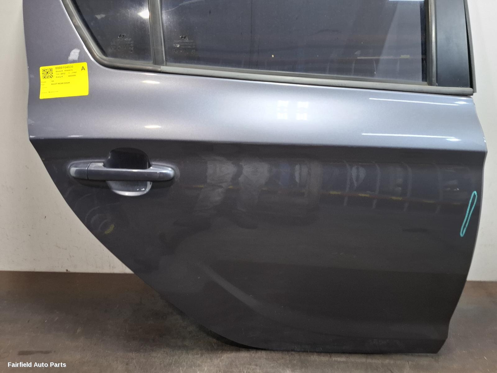 2012 Hyundai I20 Right Rear Door Sliding