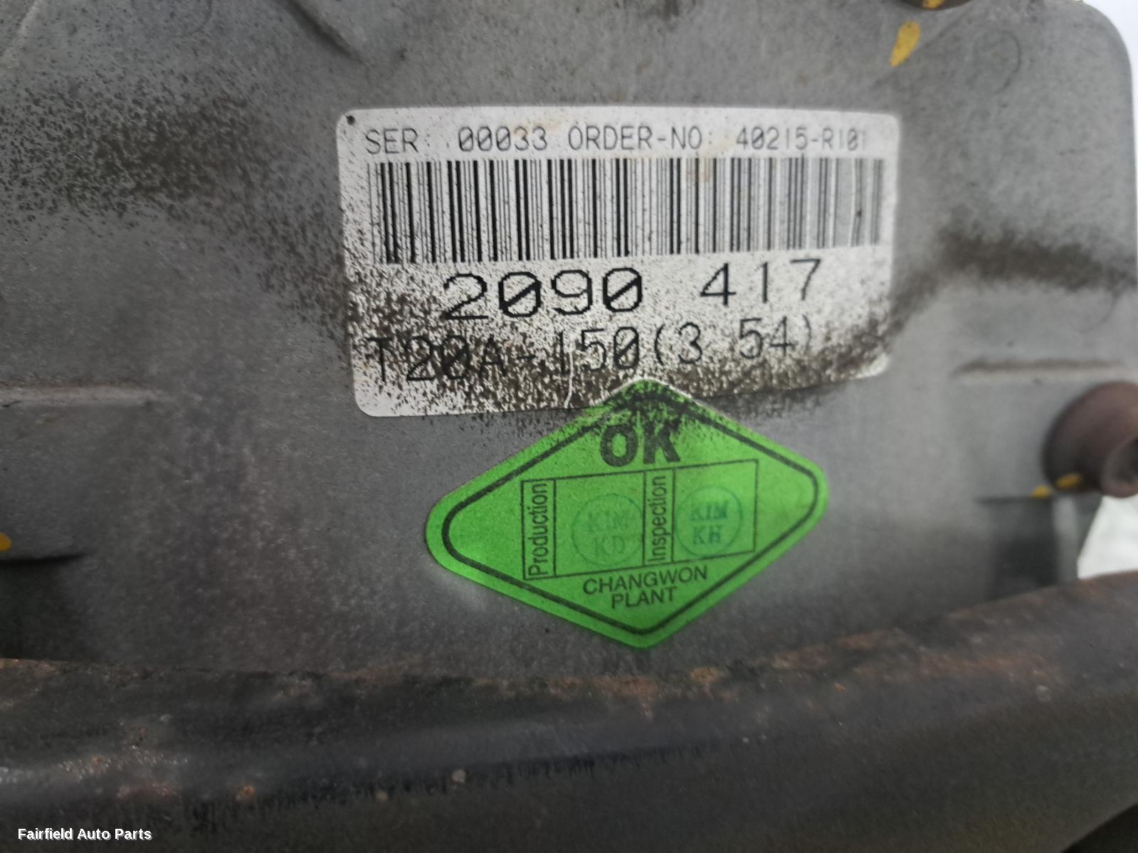 2013-2016 Ssangyong Stavic Differential Centre