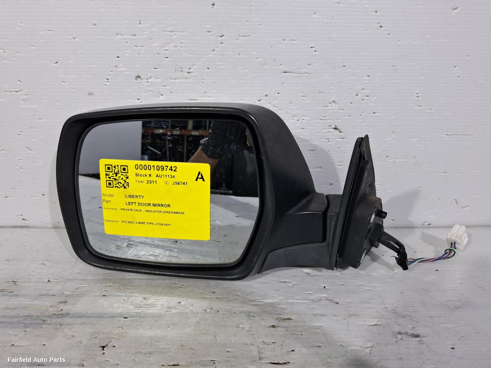 2009-2011 Subaru Liberty Left Door Mirror