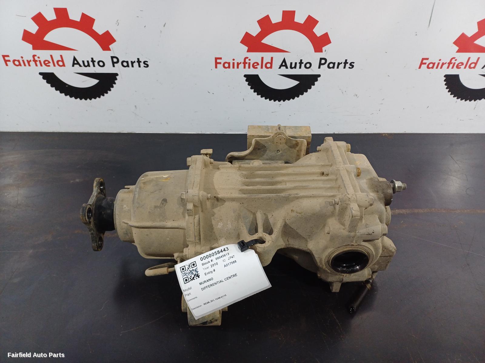 2008-2015 Nissan Murano Differential Centre