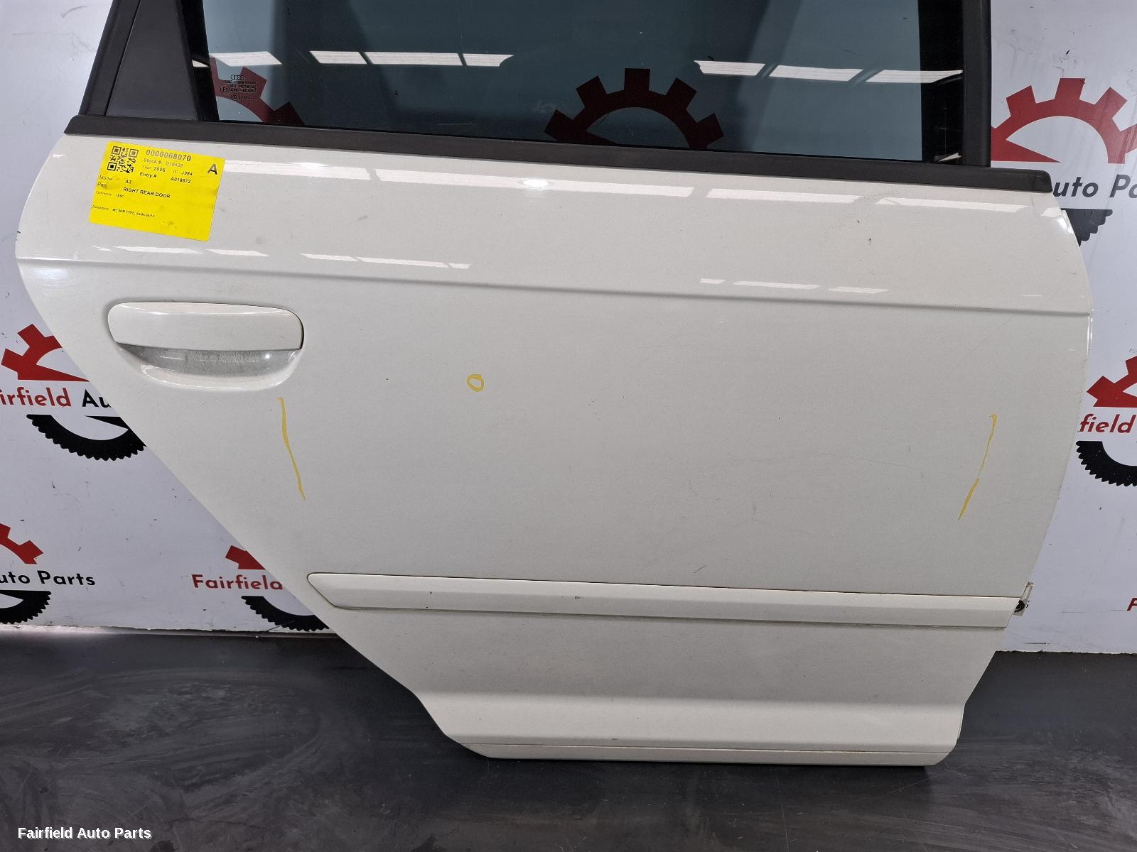 2004-2013 Audi A3 Right Rear Door Sliding