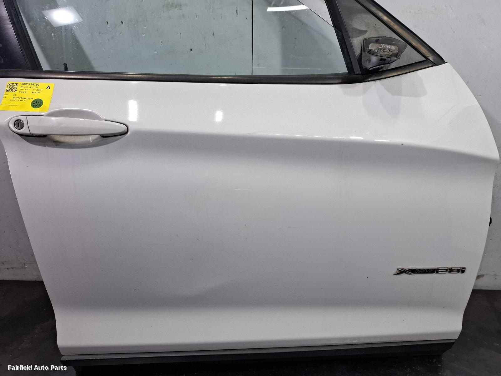 2010-2017 Bmw X3 Right Front Door