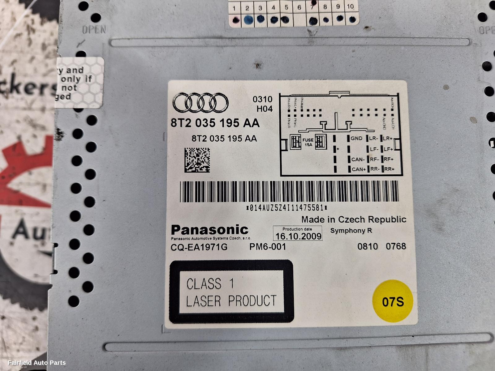 2008-2016 Audi A4 Radio Cd Dvd Sat Tv