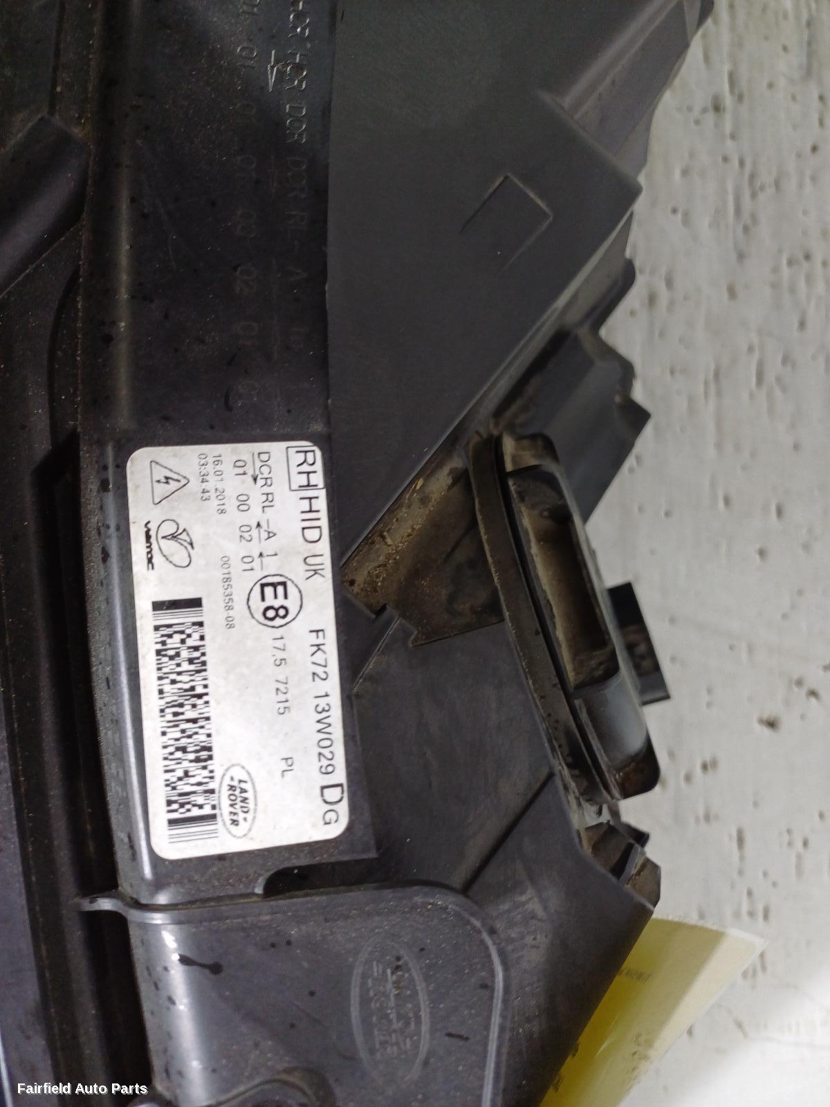 2015-2019 Land Rover Discovery Sport Right Headlamp