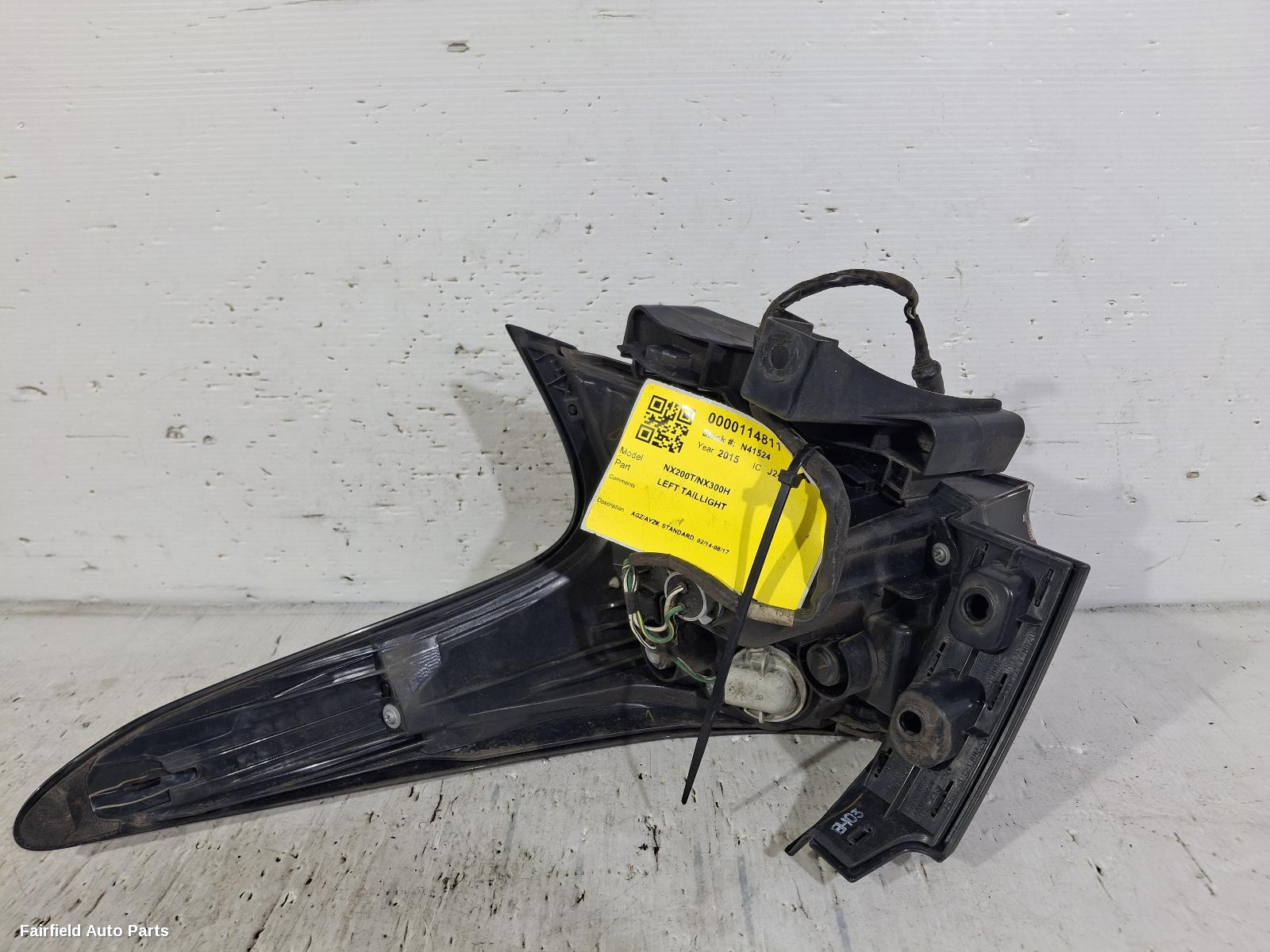 2014-2017 Lexus Nx Left Taillight