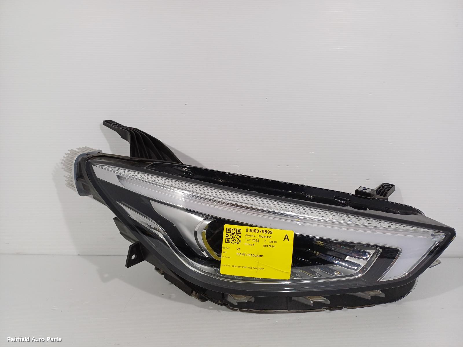 2022-2024 Mg Zs Right Headlamp