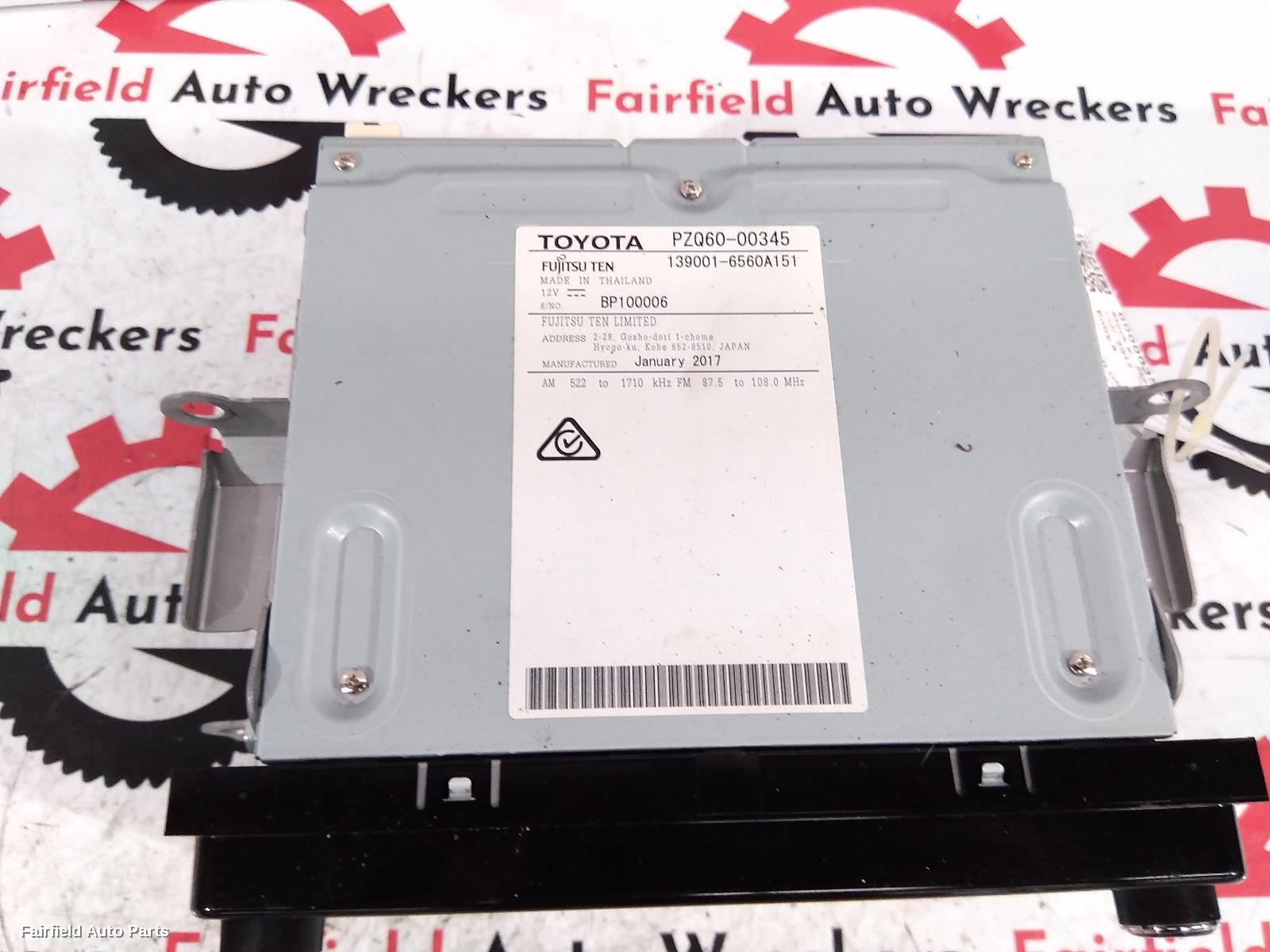 2016-2019 Toyota C-hr Radio Cd Dvd Sat Tv