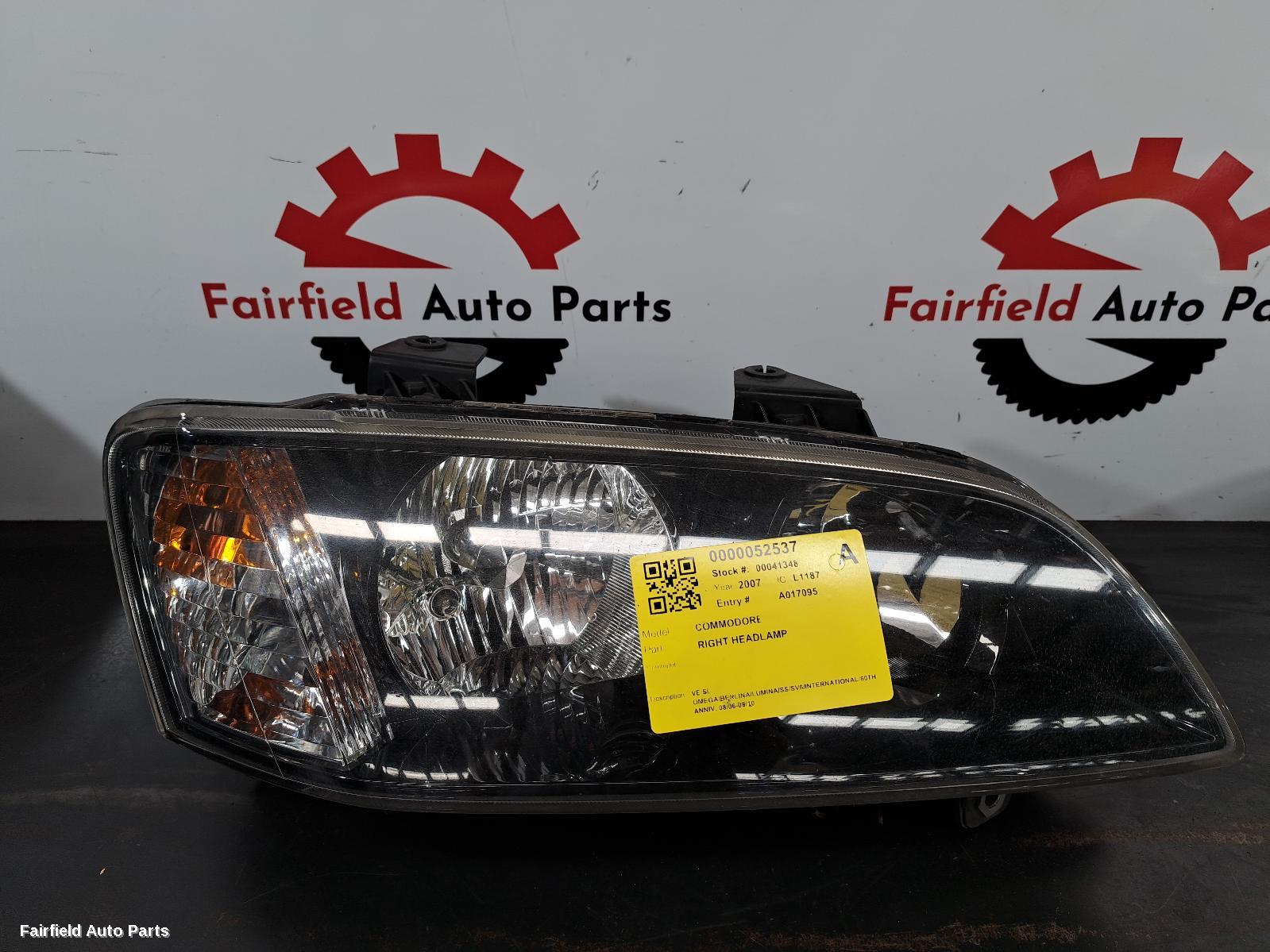 2007 Holden Commodore Right Headlamp