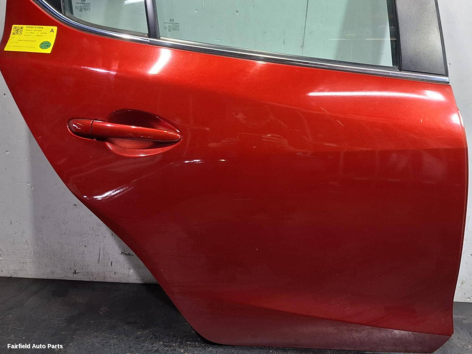 2013-2019 Mazda 3 Right Rear Door Sliding