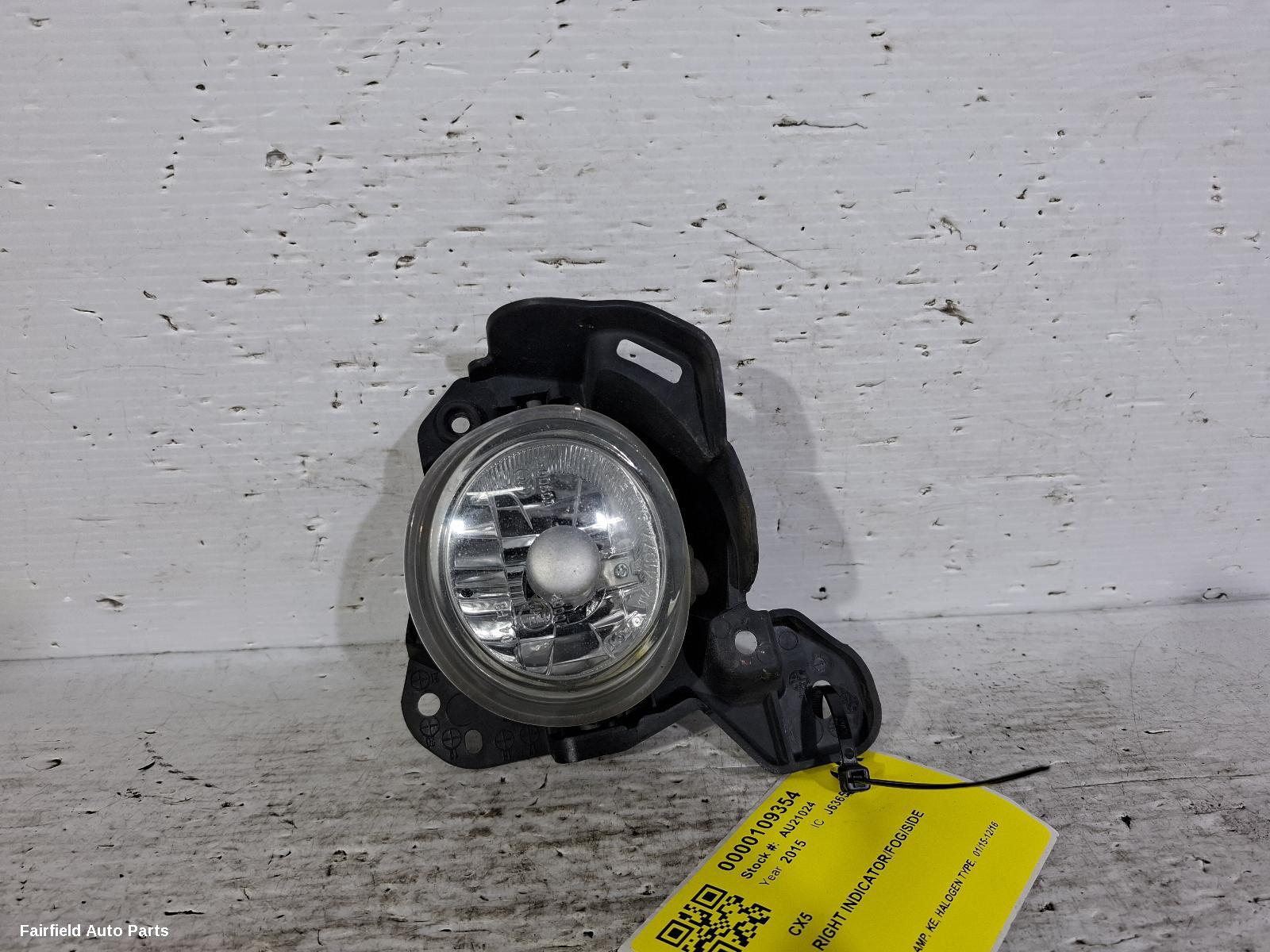 2015-2016 Mazda Cx5 Right Indicator Fog Side