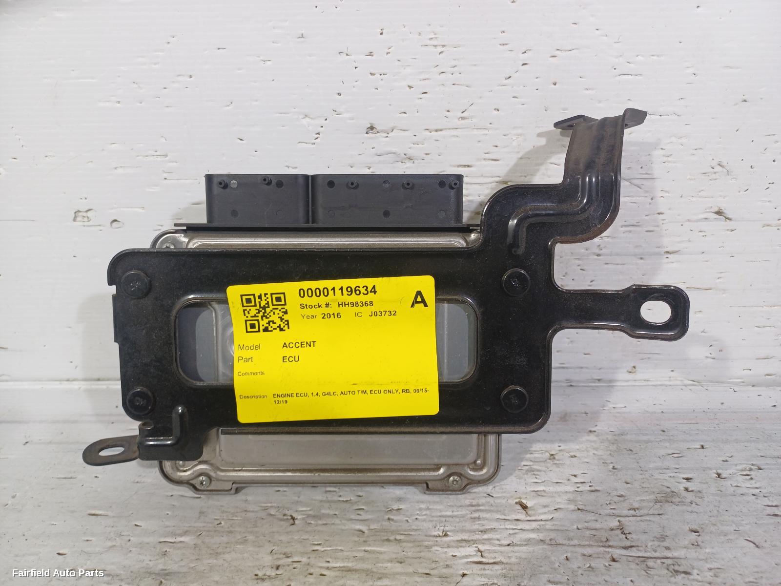 2015-2019 Hyundai Accent Ecu