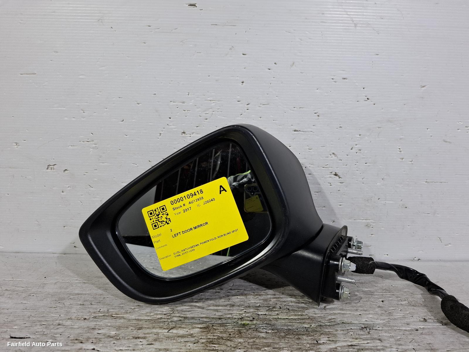 2017-2019 Mazda 2 Left Door Mirror