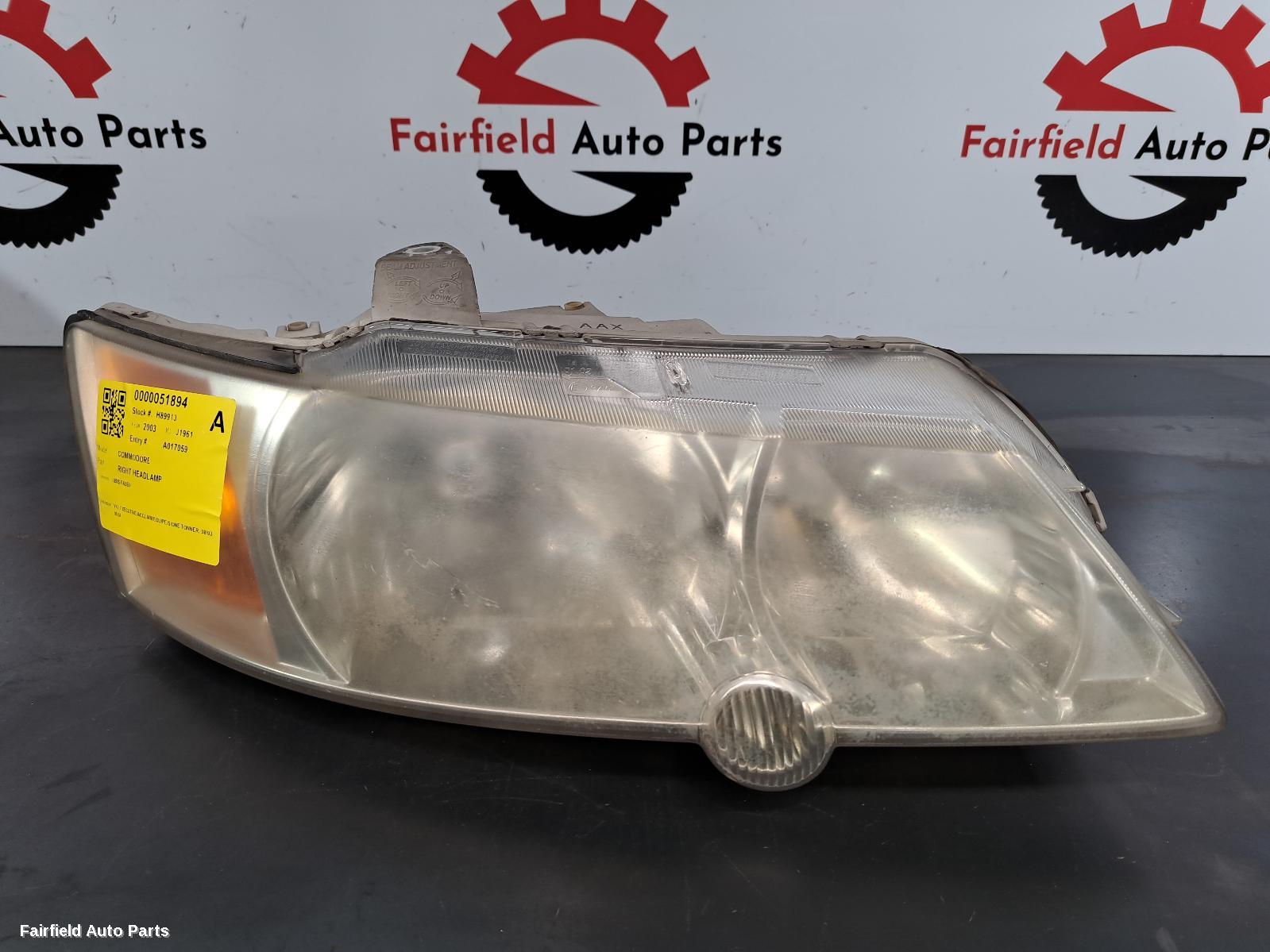 2003-2004 Holden Commodore Right Headlamp