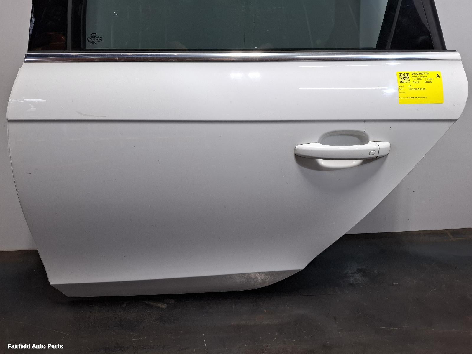 2008-2016 Audi A4 Left Rear Door Sliding