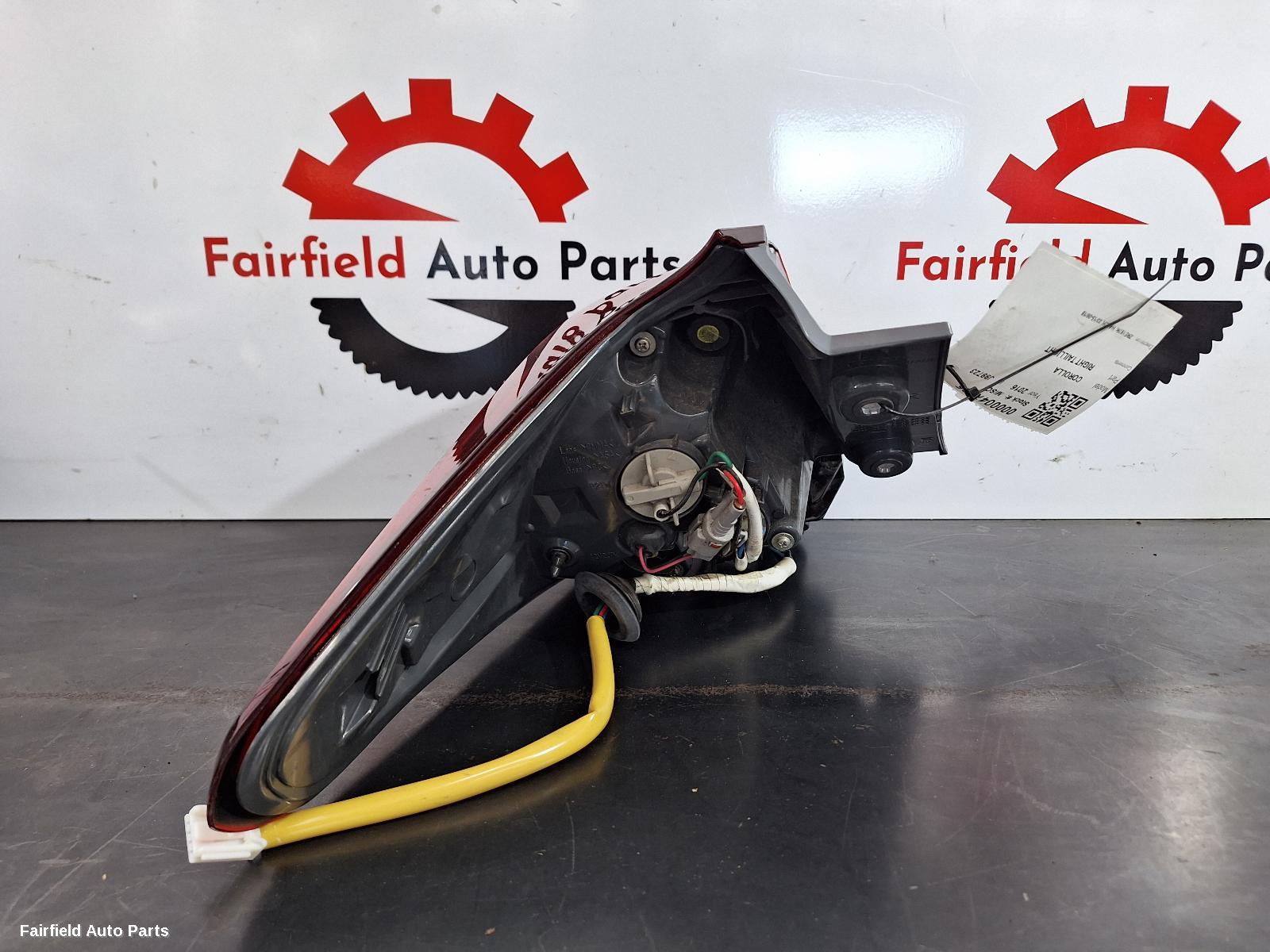 2016 Toyota Corolla Right Taillight