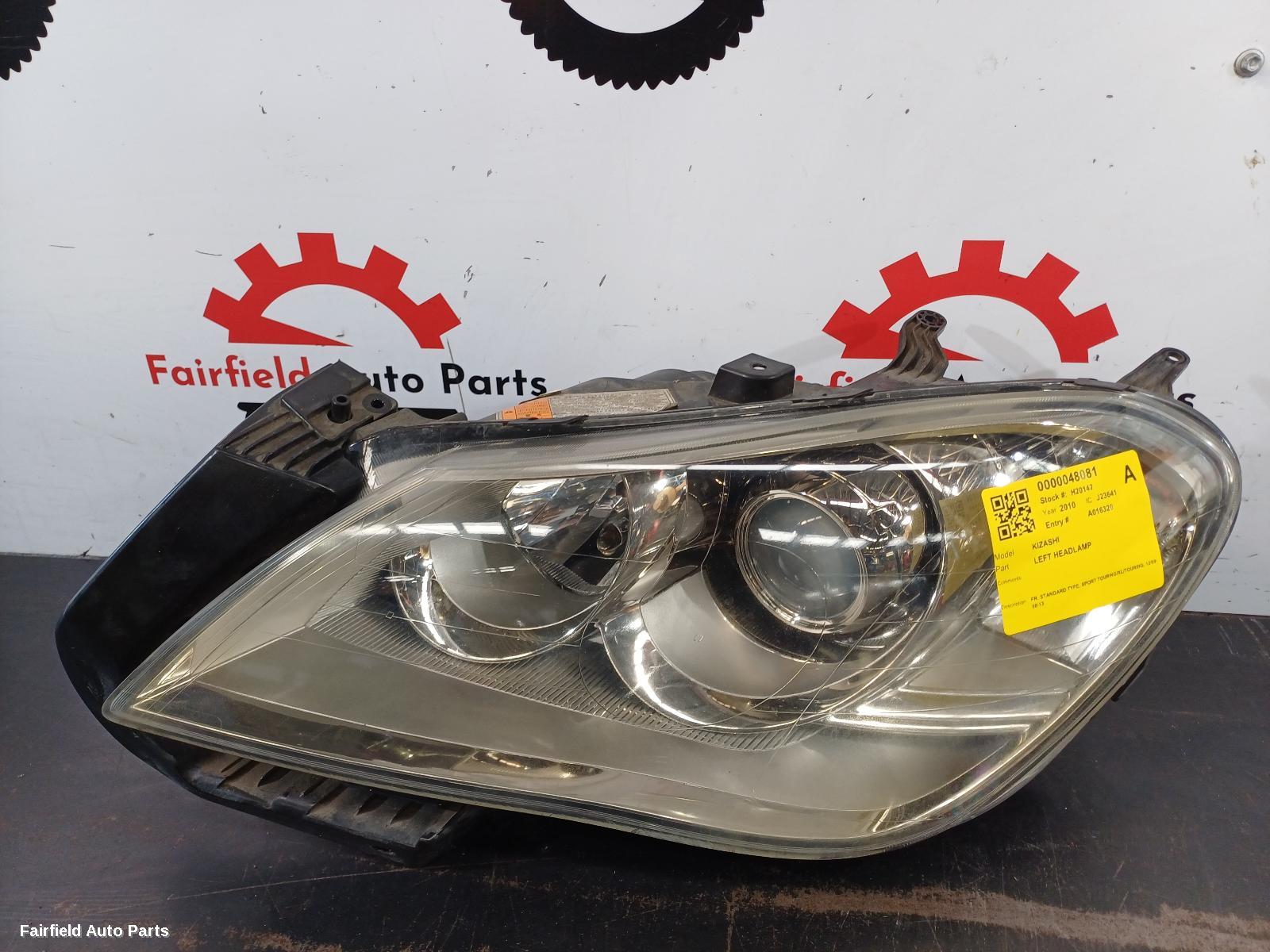 2009-2013 Suzuki Kizashi Left Headlamp