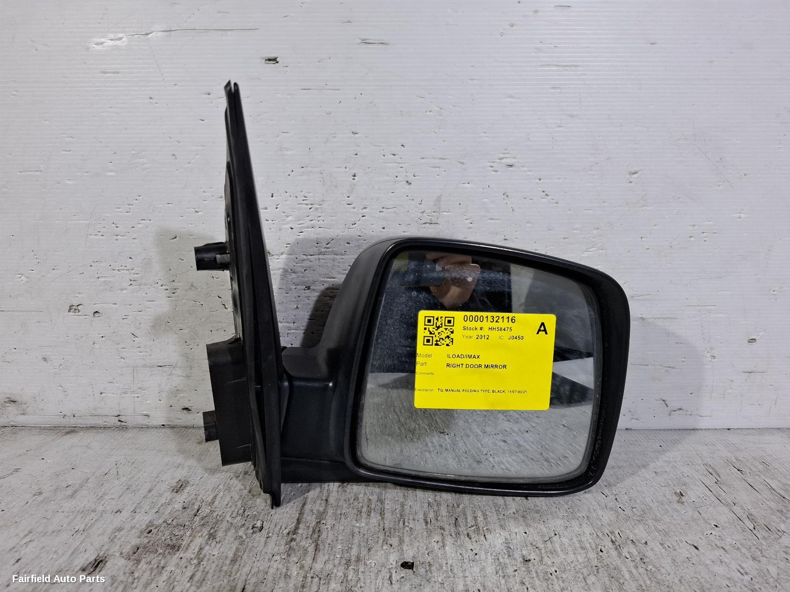 2007-2021 Hyundai Iload/imax Right Door Mirror