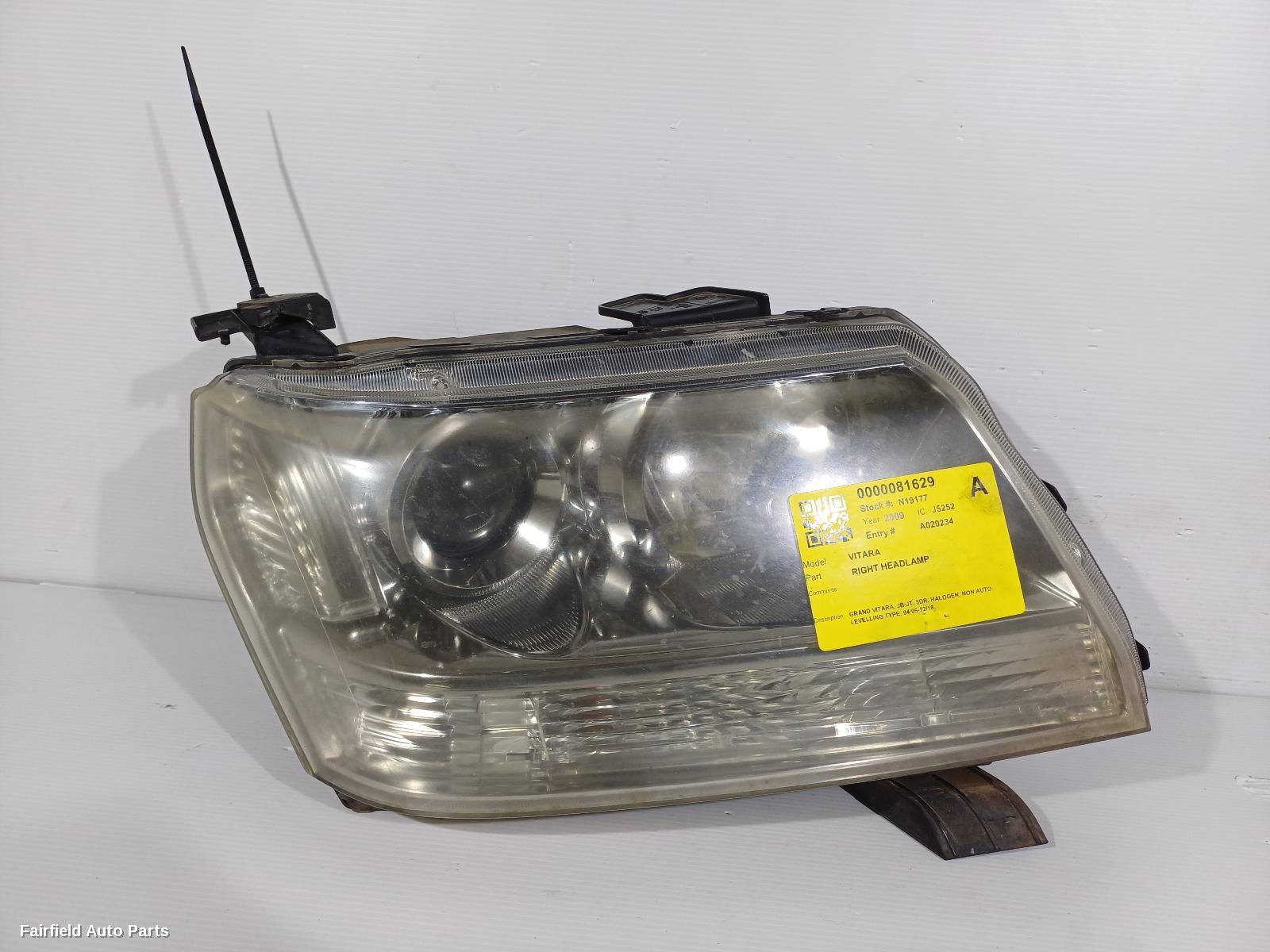 2005-2018 Suzuki Vitara Right Headlamp