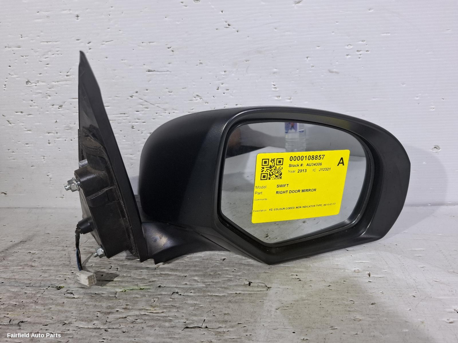 2010-2017 Suzuki Swift Right Door Mirror