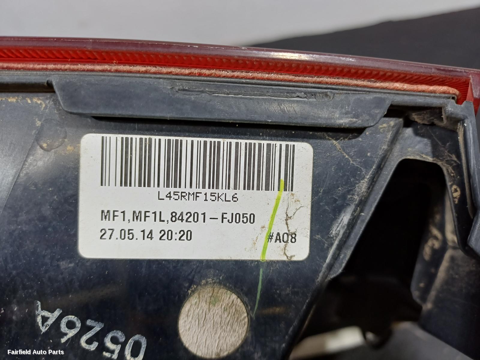 2011-2015 Subaru Xv Left Taillight