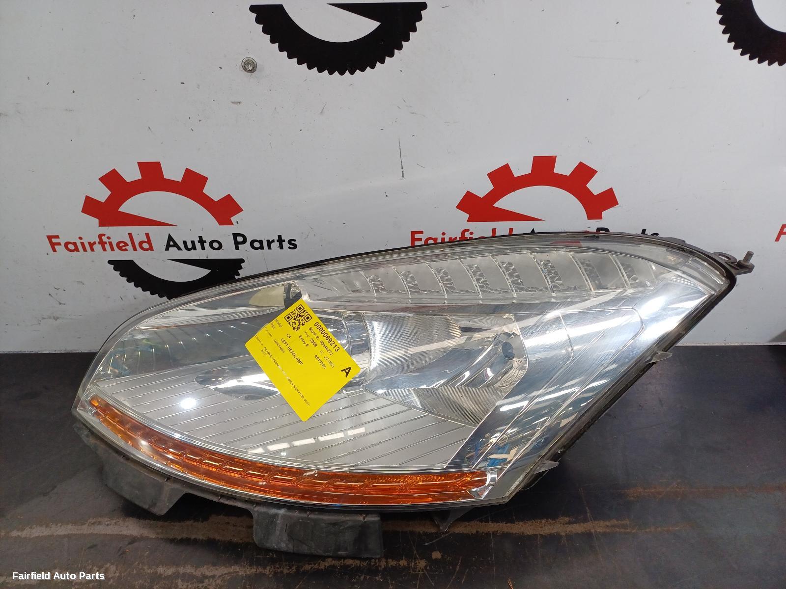 2009 Citroen C4 Left Headlamp