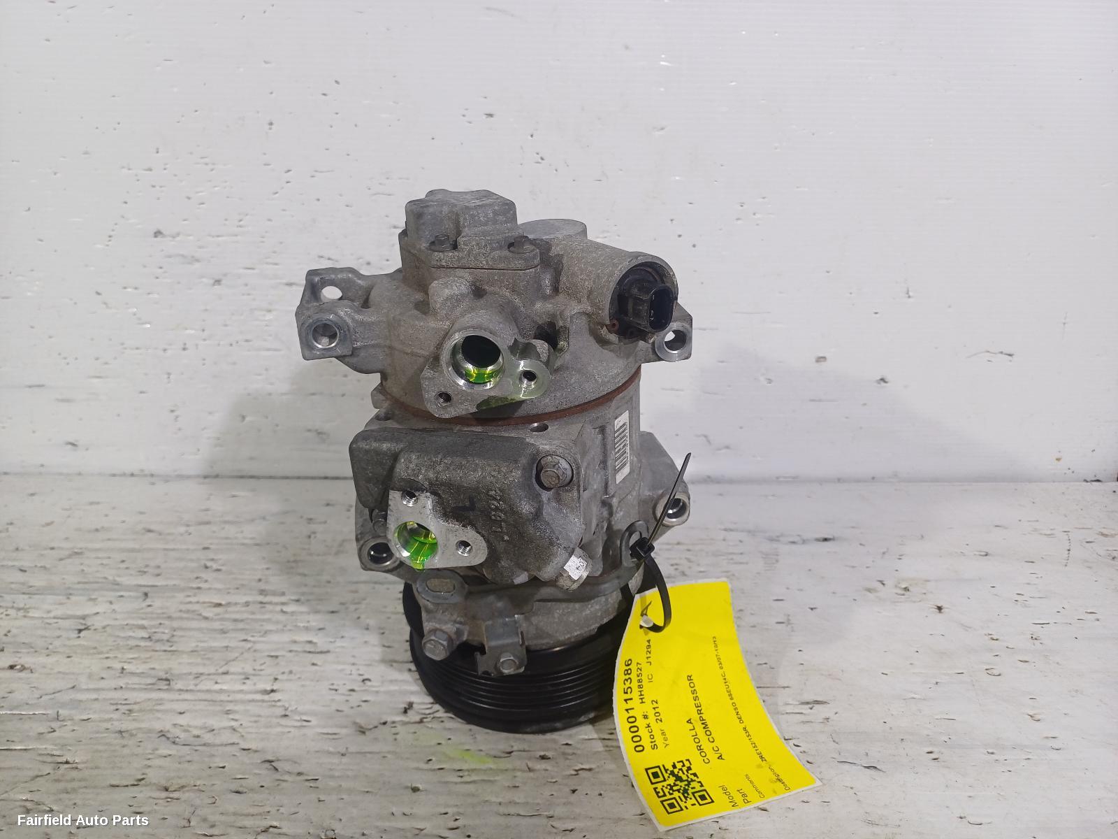 2007-2013 Toyota Corolla A C Compressor