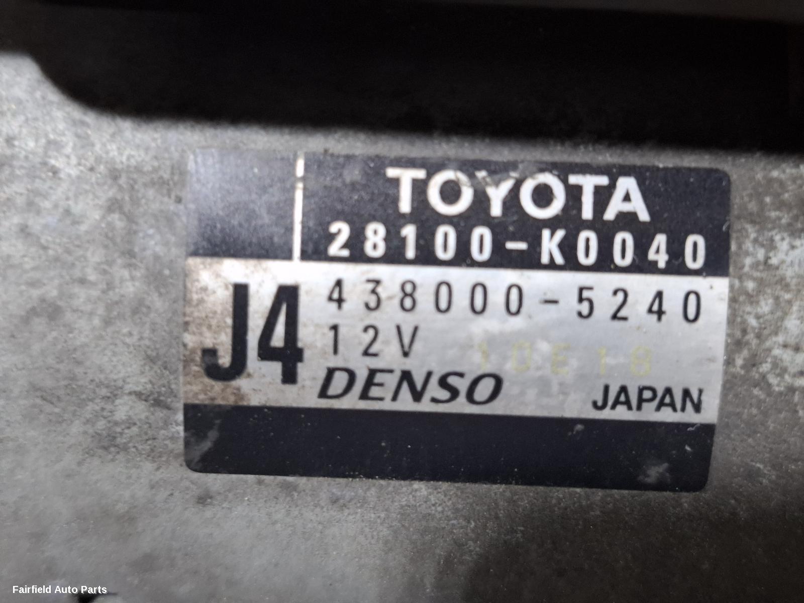 2020-2023 Toyota Yaris Cross Starter
