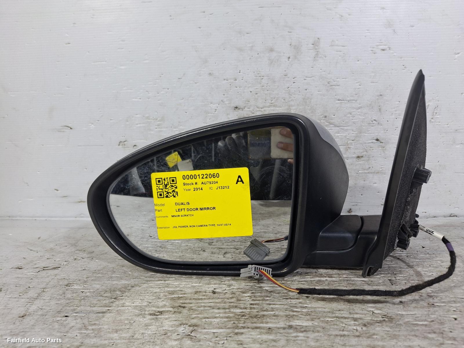 2007-2014 Nissan Dualis Left Door Mirror