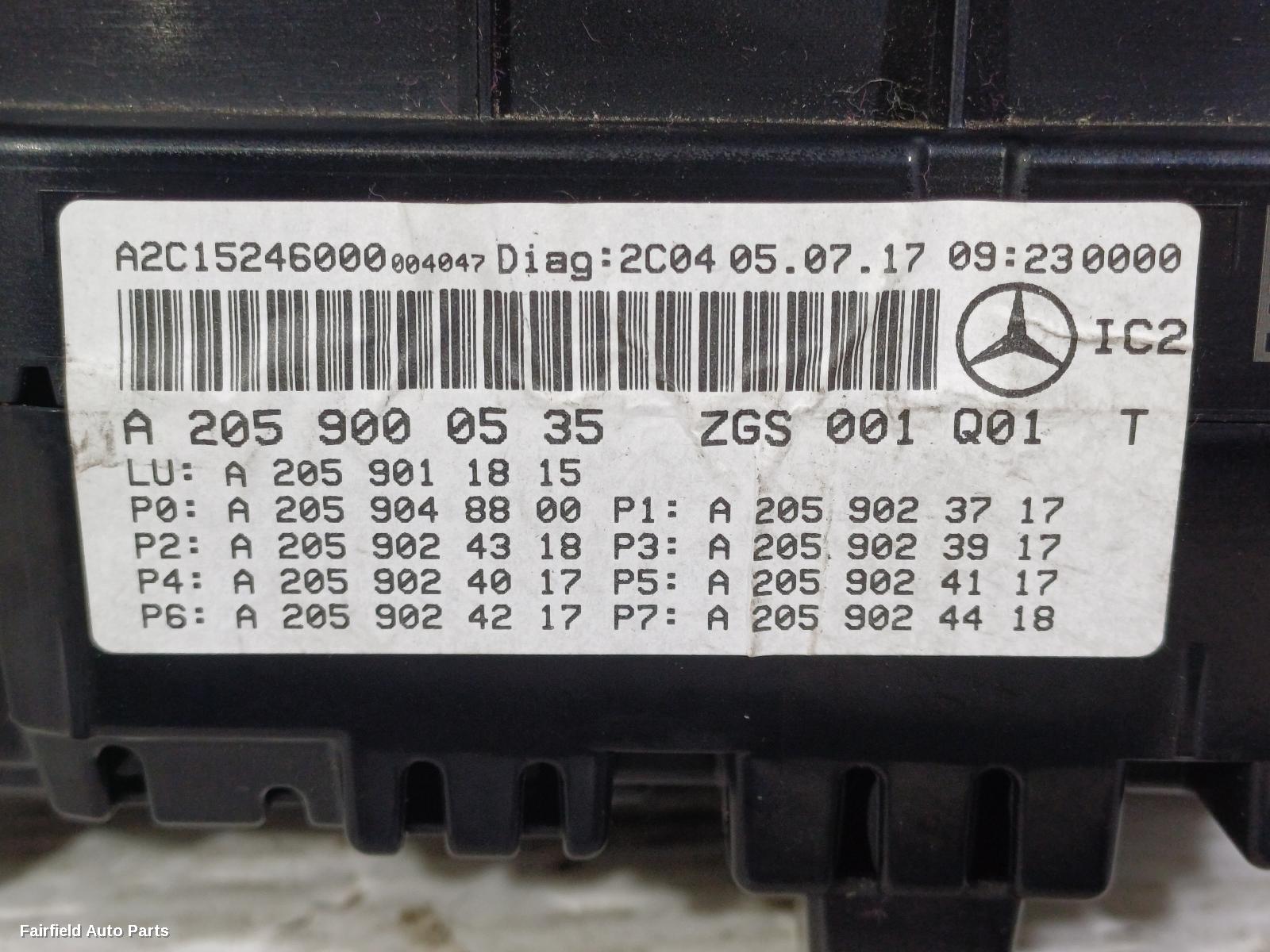2016-2023 Mercedes Glc Class Instrument Cluster