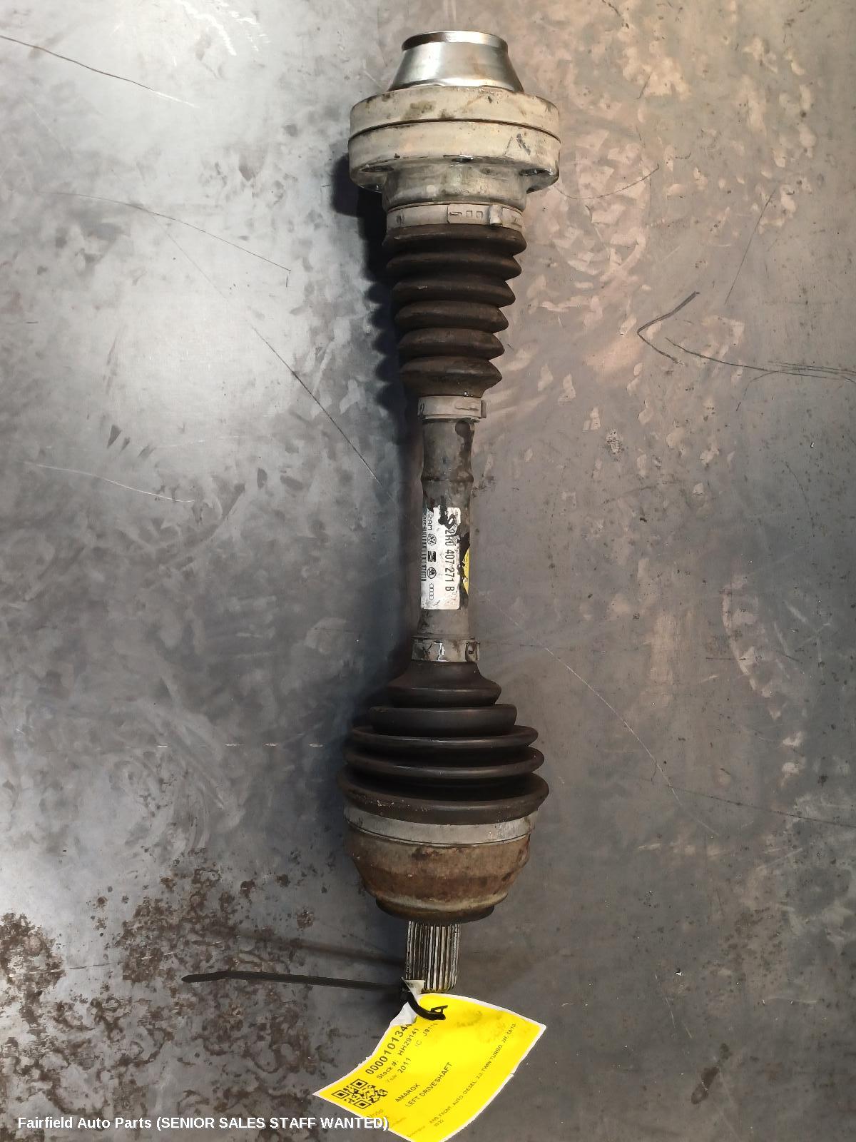 2011 Volkswagen Amarok Left Driveshaft
