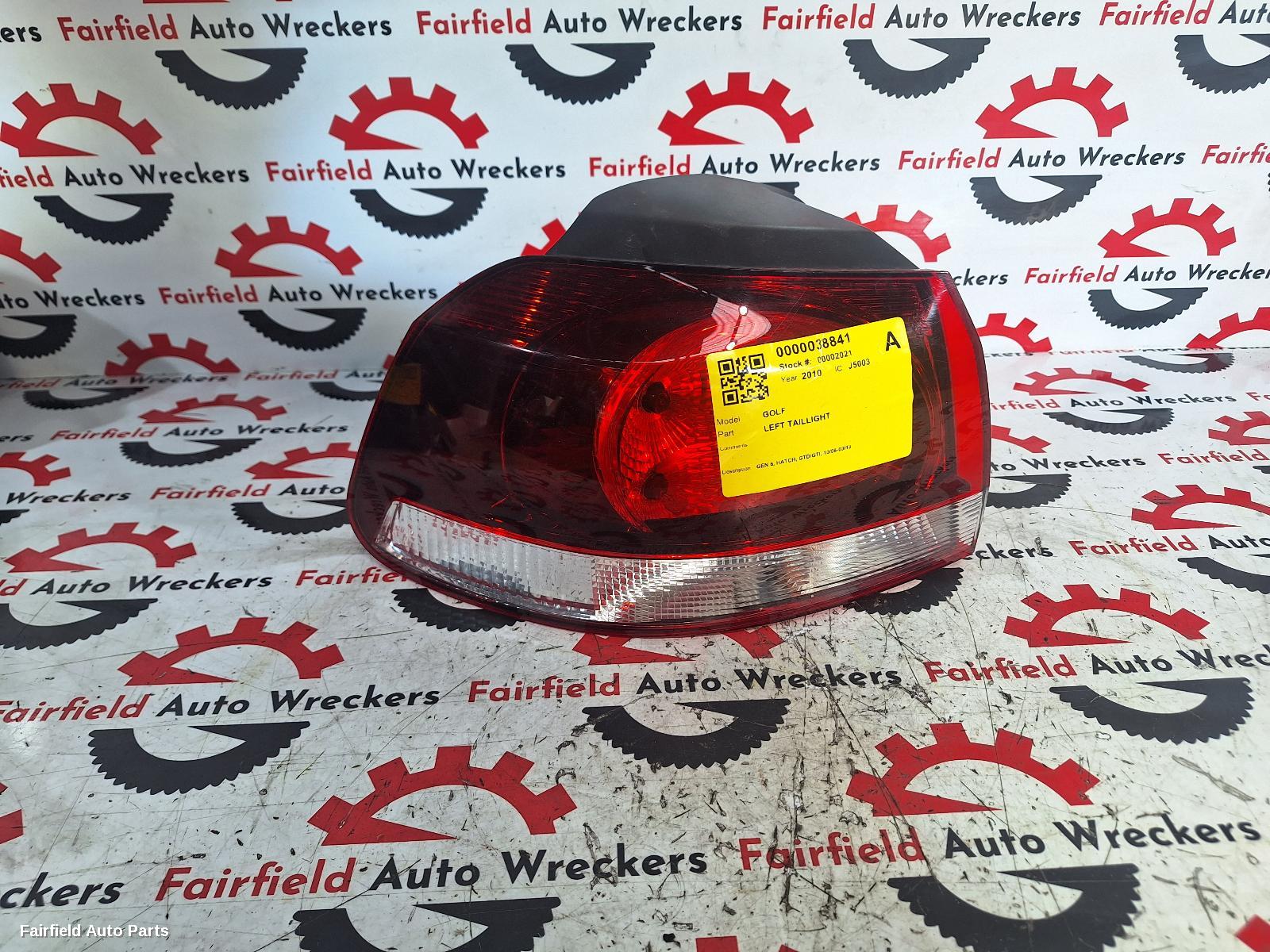 2008-2013 Volkswagen Golf Left Taillight