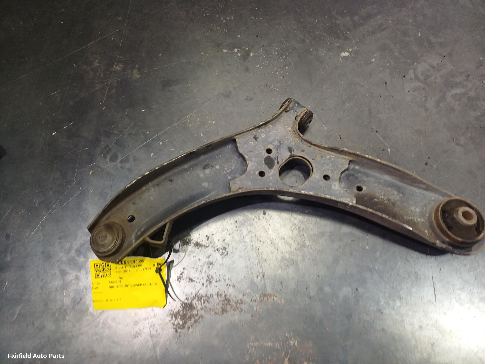 2011-2019 Hyundai Accent Right Front Lower Control Arm