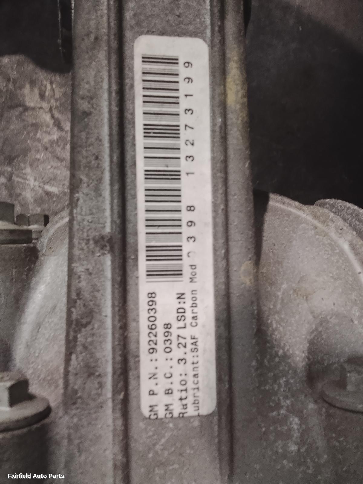2013-2017 Holden Commodore Differential Centre