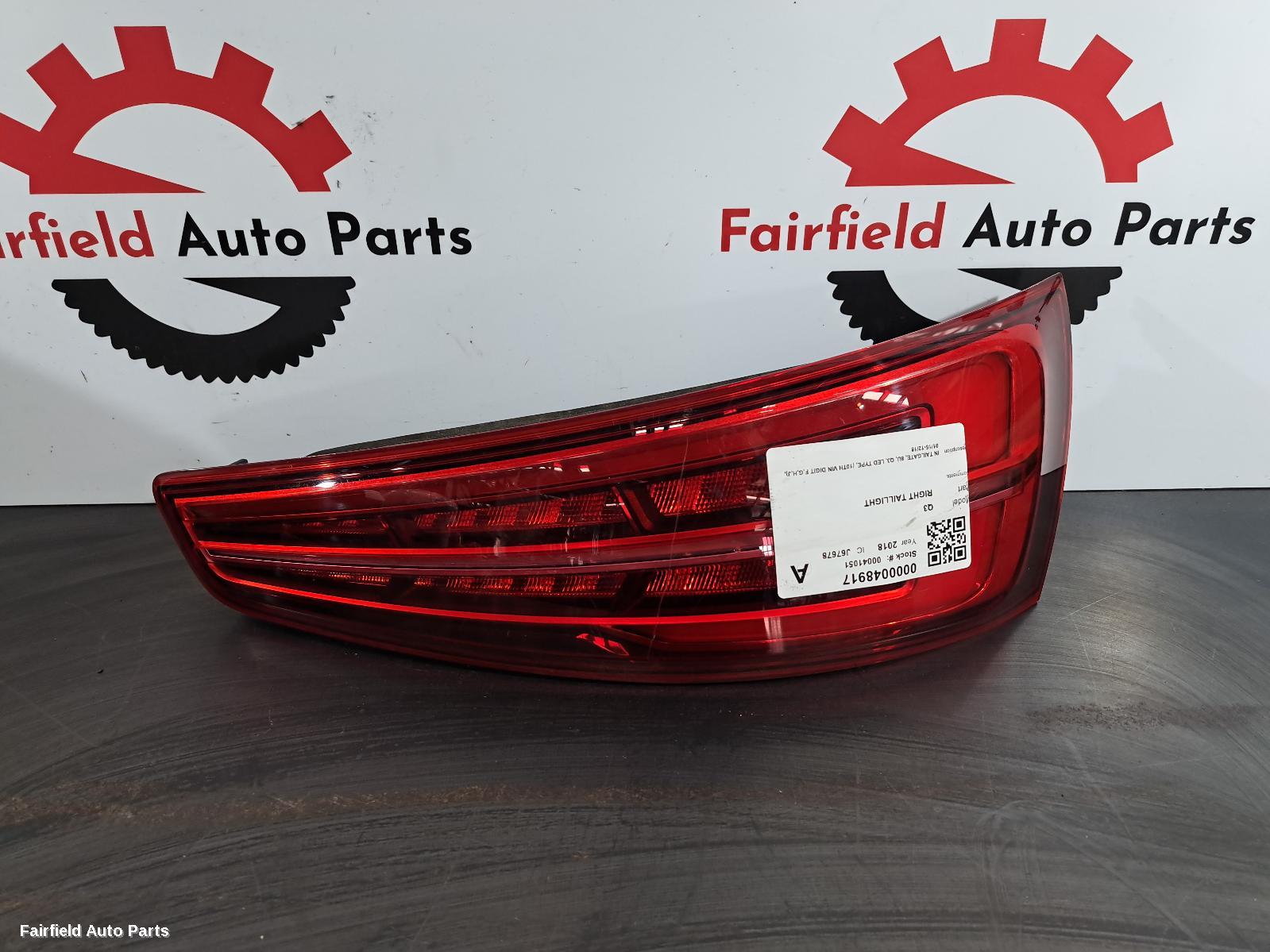 2015-2018 Audi Q3 Right Taillight