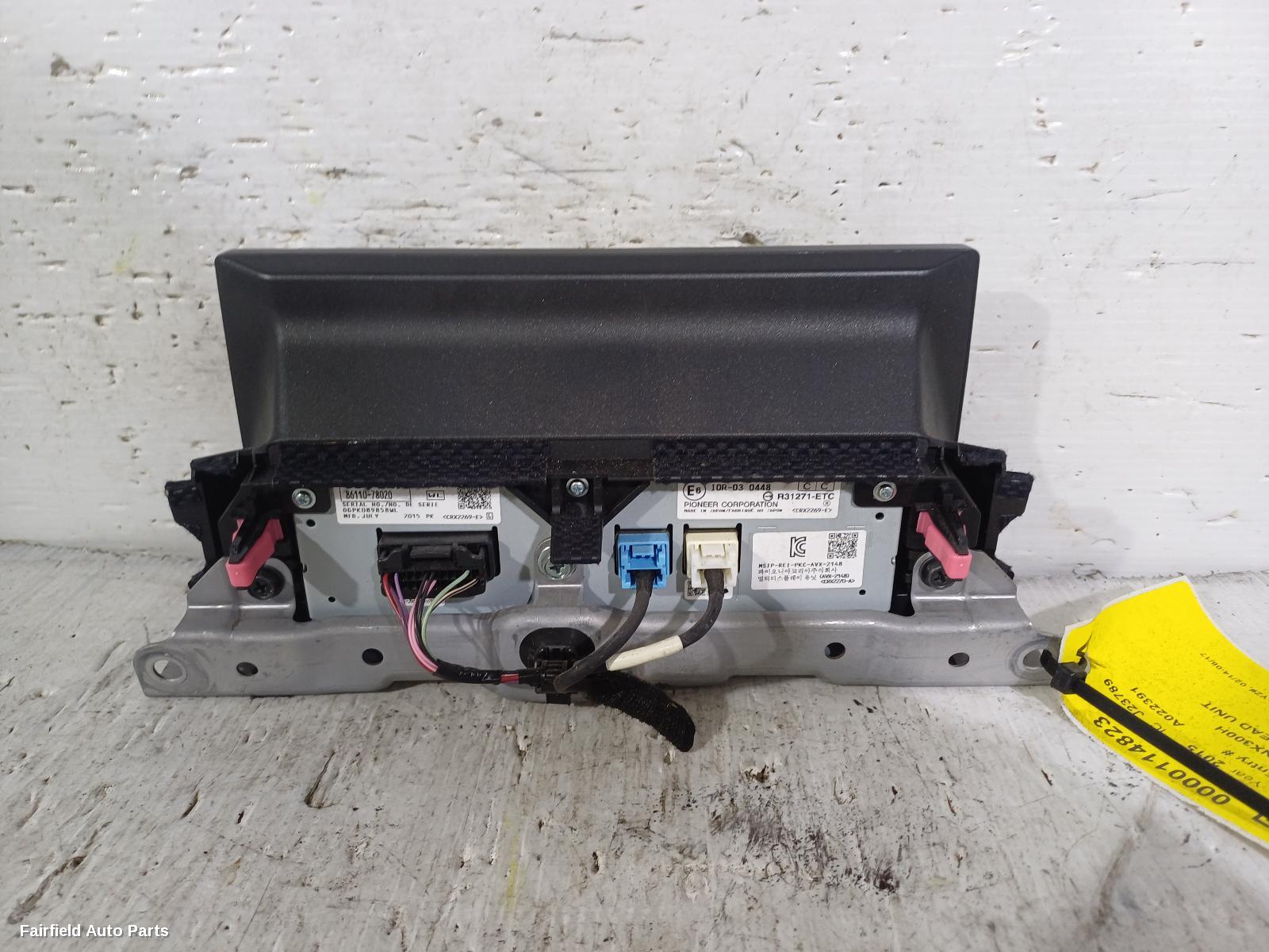 2014-2017 Lexus Nx Radio Cd Dvd Sat Tv