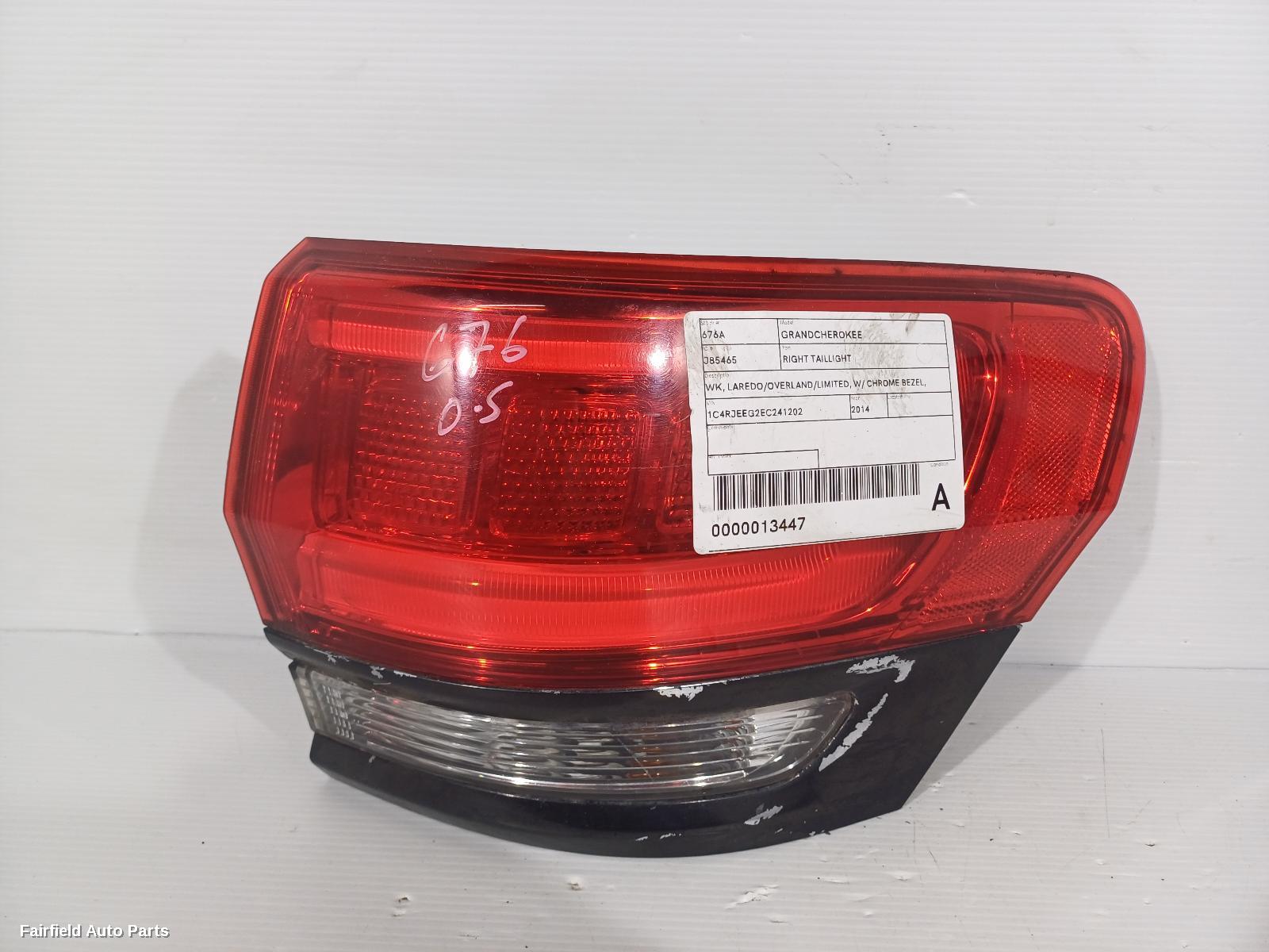 2013-2021 Jeep Grandcherokee Right Taillight