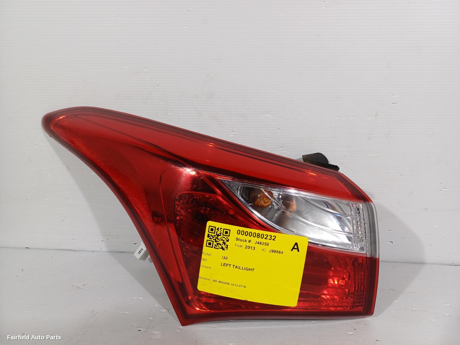 2012-2016 Hyundai I30 Left Taillight